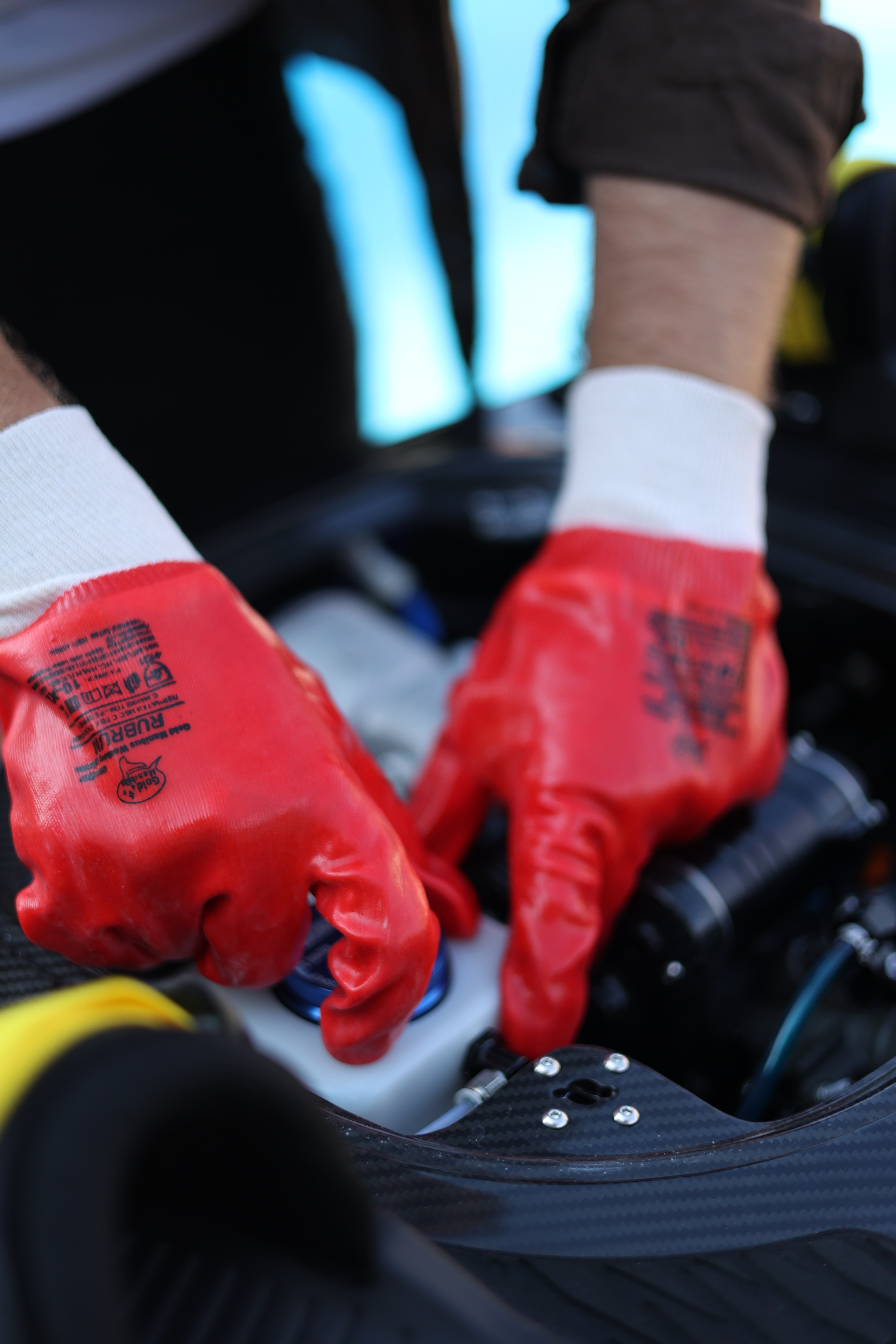 GM1001P-10 Rubrum Перчатки МБС с ПВХ покрытием с манжетом-резинкой р.10 (XL)