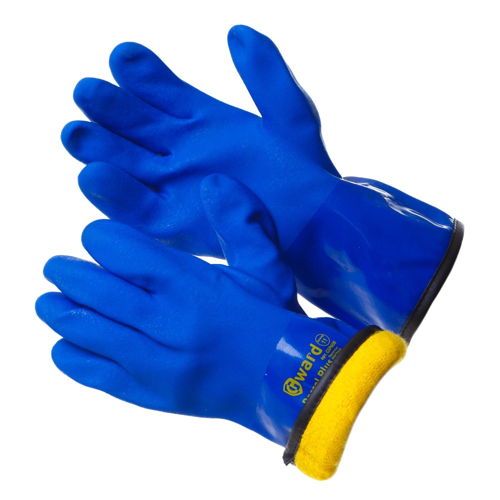 Barrel Plus Перчатки утепленные с обливкой ПВХ синего цвета, удлиненная крага 6/60 (11 XXL)