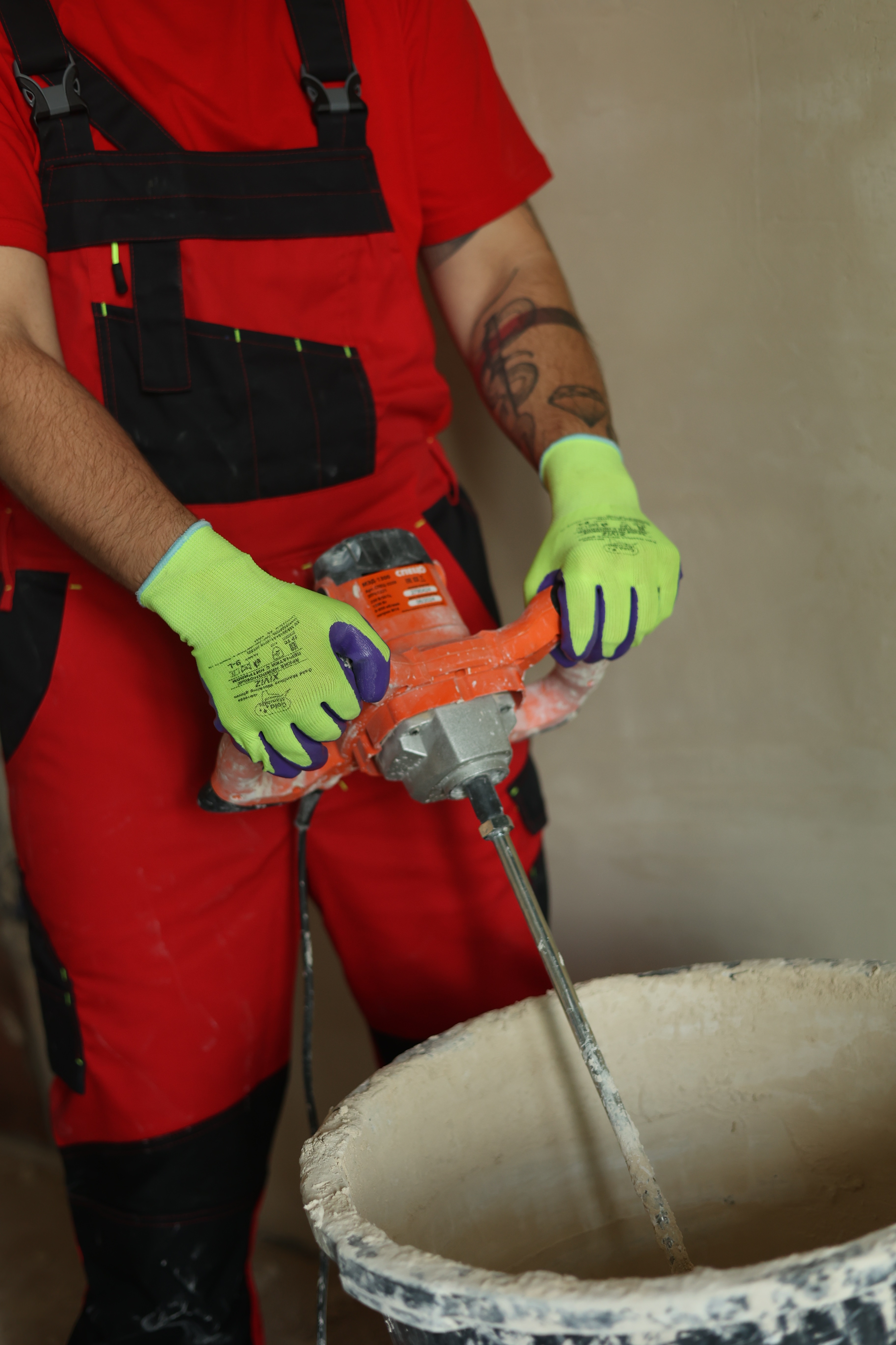 Нейлоновые перчатки XiViz GM1002N-10 с нитриловым покрытием р.10 (XL)