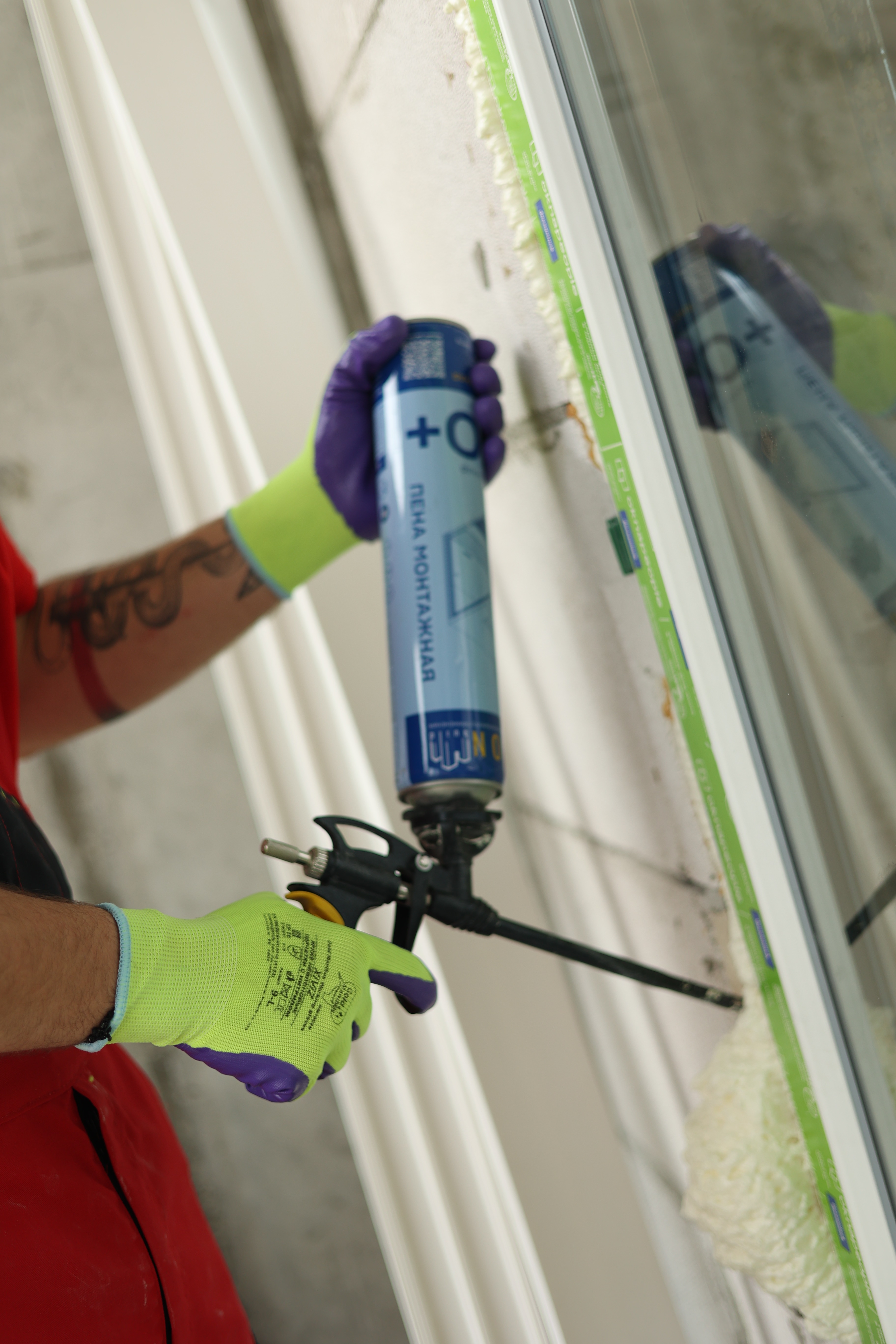 Нейлоновые перчатки XiViz GM1002N-10 с нитриловым покрытием р.10 (XL)