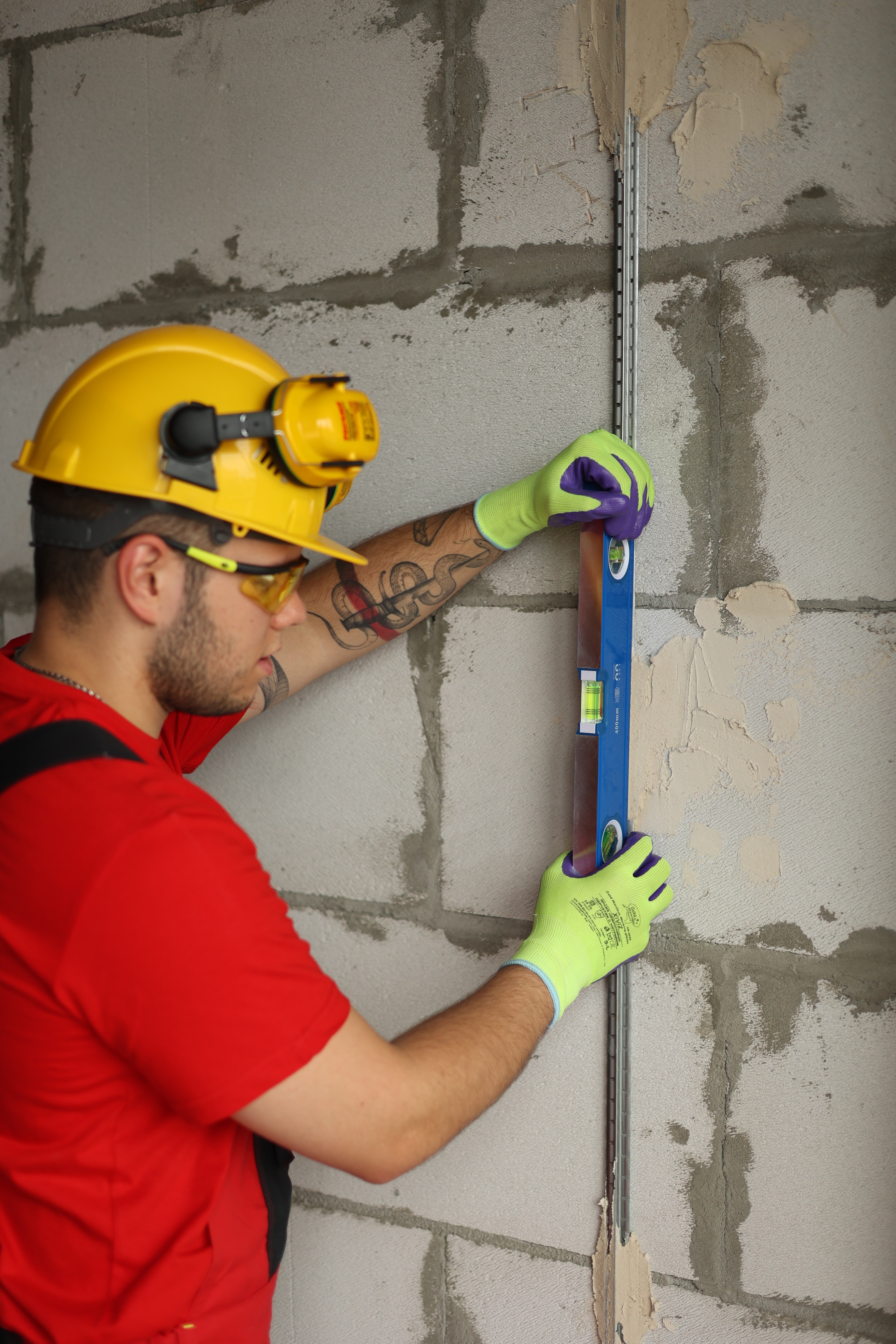 Нейлоновые перчатки XiViz GM1002N-10 с нитриловым покрытием р.10 (XL)