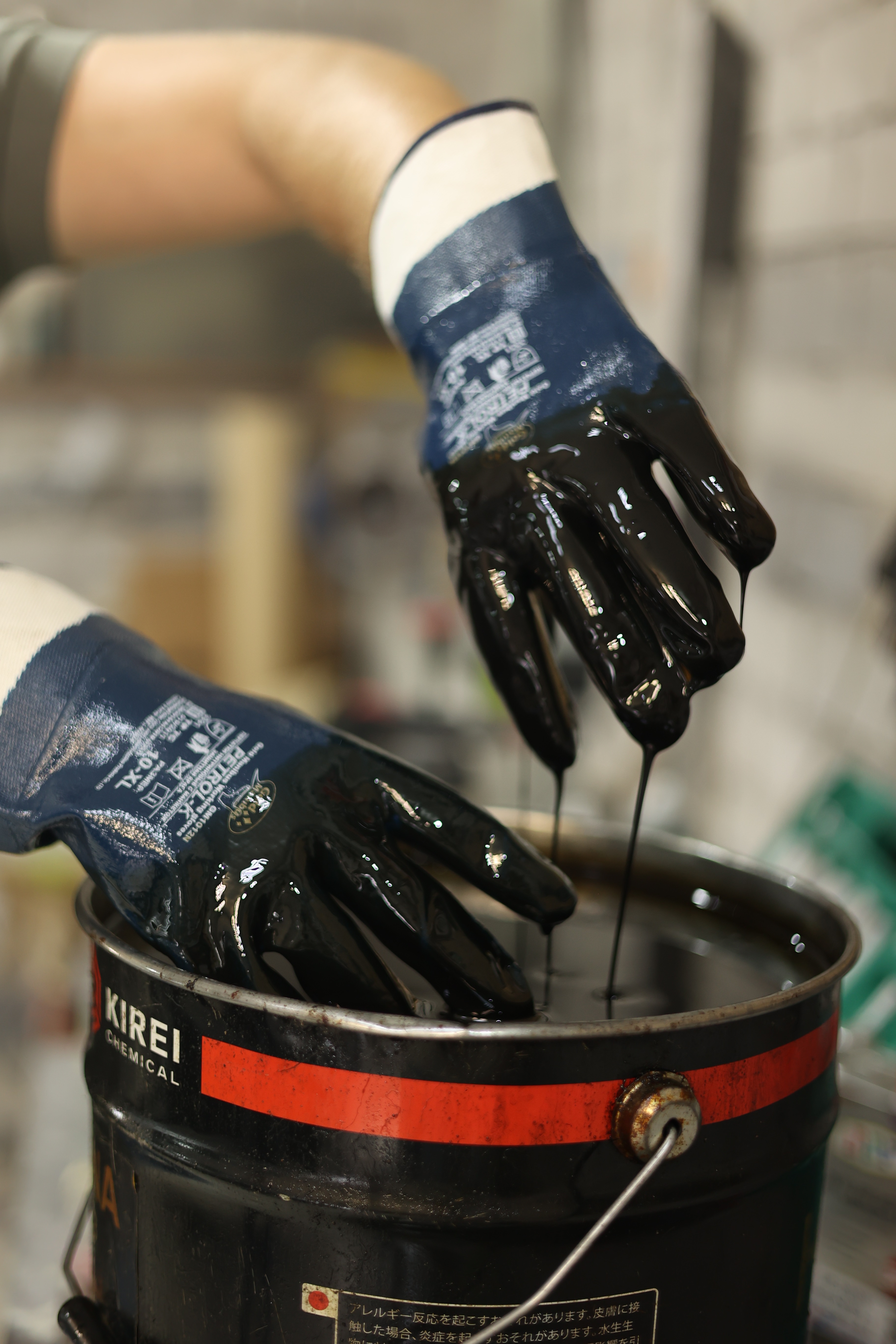 Перчатки нитриловые GM1012N-10 Petrol-K с манжетом-защитная крага, р.10 (XL)