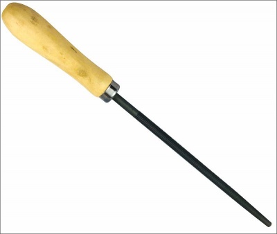 ON Напильник с деревянной ручкой, круглый, 250 мм, №2	 04-08-250