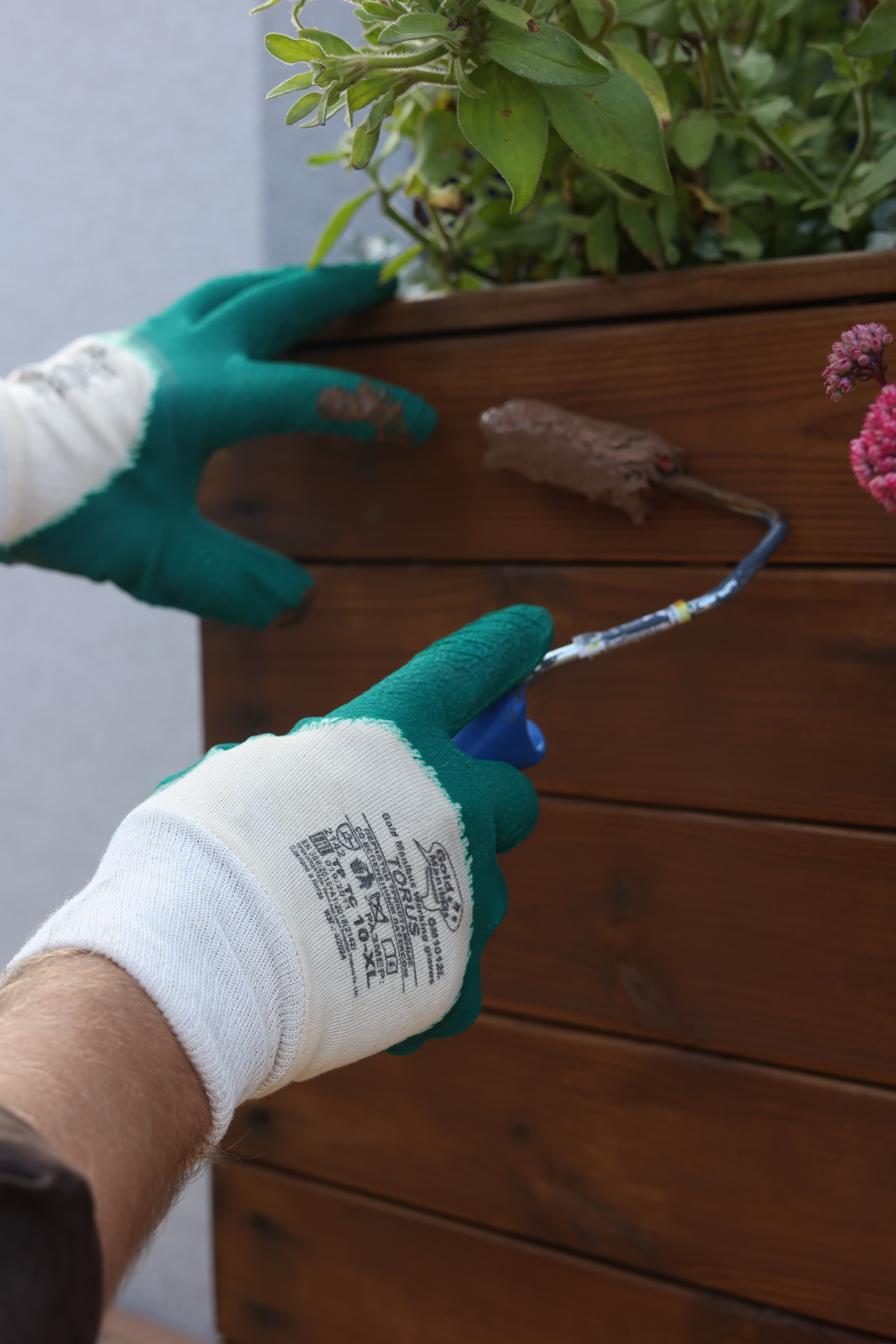 Перчатки трикотажные Torus GM1012L-10 со вспененным латексом размер 10 (XL)