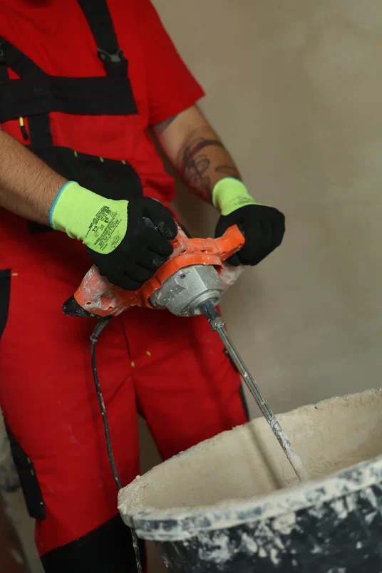 Нейлоновые перчатки Mollis Plus GM1011L- 10 с покрытием 3/4 вспененным латексом р.10 (XL)