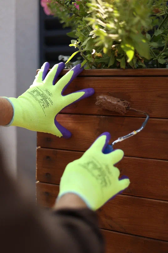 Нейлоновые перчатки XiViz GM1002N-10 с нитриловым покрытием р.10 (XL)