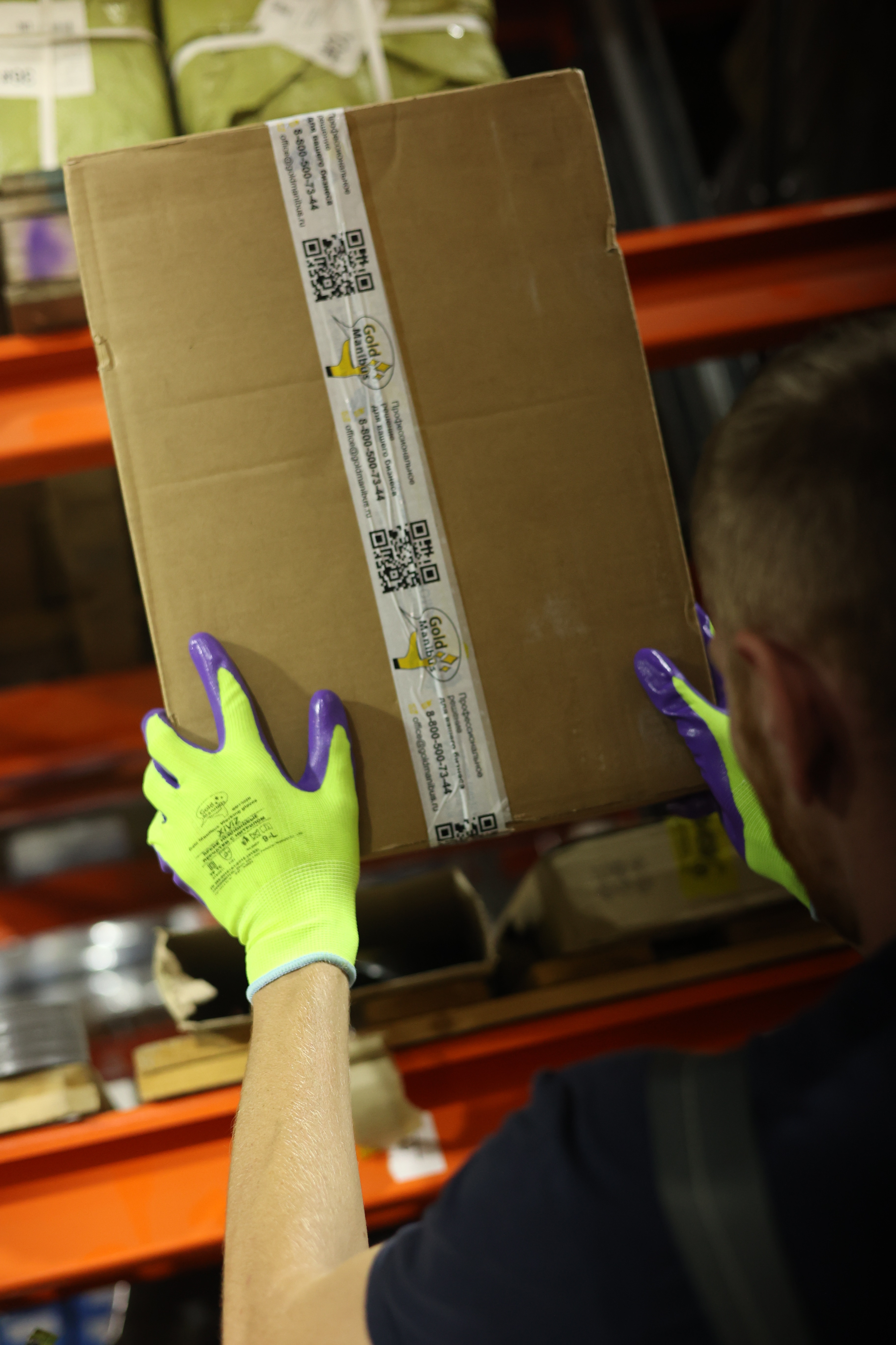 Нейлоновые перчатки XiViz GM1002N-10 с нитриловым покрытием р.10 (XL)