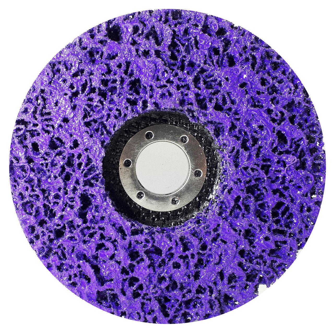 Нетканный обдирочный круг Orientcraft 125x22mm фиолетовый 800.02С