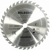 Диск пильный  Hilberg Industrial Дерево 350*32*36Т HW351