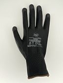 Перчатки нейлоновые GM1001PU-black-10, черные, размер XL, с полиуретановым покрытием, модель 10 TERRA