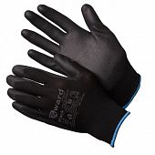 Black Перчатки нейлоновые черного цвета с полиуретановым покрытием (арт. PU1001) 12/240 (разме8М)