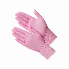 GWARD DELTAGRIP Ultra LS Перчатки нитриловые неопудренные розового цвета (размер 9 (L)  (50 пар)