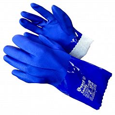 Sandy Перчатки МБС, с полным покрытие ПВХ синего цвета р-р 10XL(арт. PVC009)