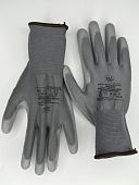Перчатки нейлоновые Griseo GM1001PU-grey-10 серые с полиуретановым покрытием р.10 (XL) 