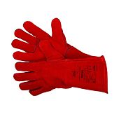 GM-1011LT-11 Norma Краги спилковые красные Cowsplit Leather Welding Gloves р.11 (XXL) 12/60